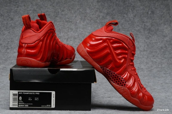 Red  Pro October 624041-603 Air Foamposite 0112